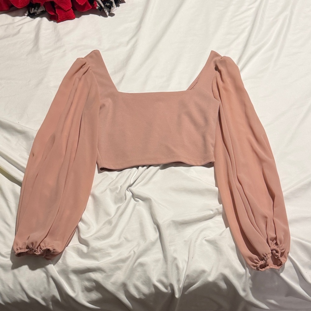 Windsor Blush Pink Square Neck Blouse
